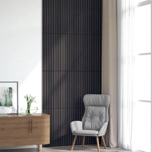 vidaXL Akoestische wandpanelen 8 st latten 60,5x60 cm, Doe-het-zelf en Bouw, Platen en Panelen, Nieuw, Verzenden