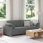 vidaXL 3-Zitbank Donkergrijs 178 cm Stof, Huis en Inrichting, Verzenden, Nieuw