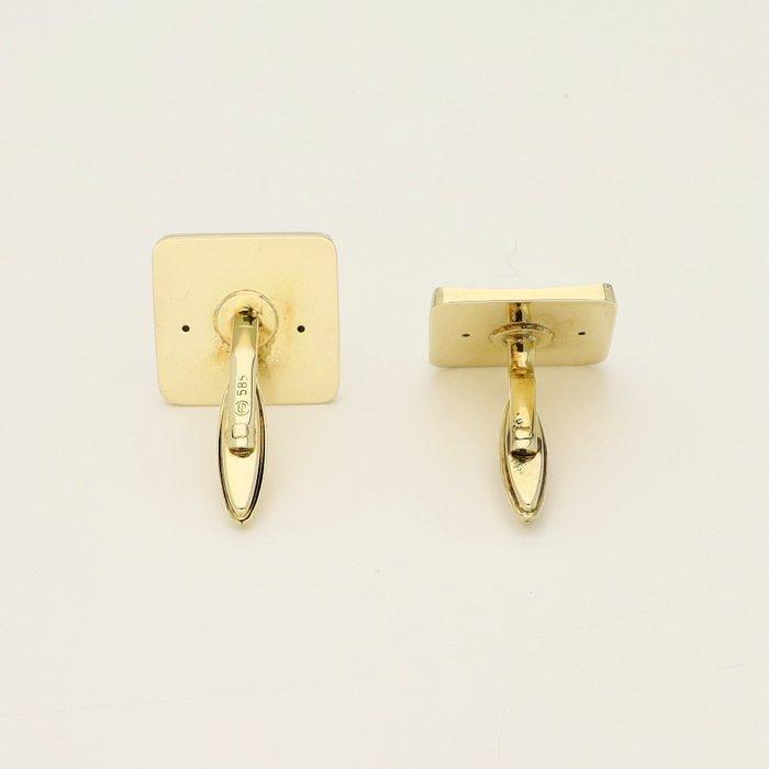 Manchetknopen - 14 karaat Geel goud, Handtassen en Accessoires, Antieke sieraden