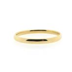 Gouden gladde slavenarmband | Ø 60 mm (tijdloos sieraad), Ophalen of Verzenden, Gebruikt, Overige kleuren, Goud