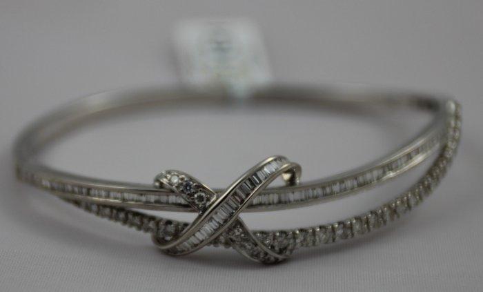 Armband - 18 karaat Witgoud - 1.80ct. tw. - Diamant, Bijoux, Sacs & Beauté, Bracelets