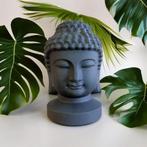 Hoofd van Boeddha in zwart obsidiaan. Prachtige prestatie