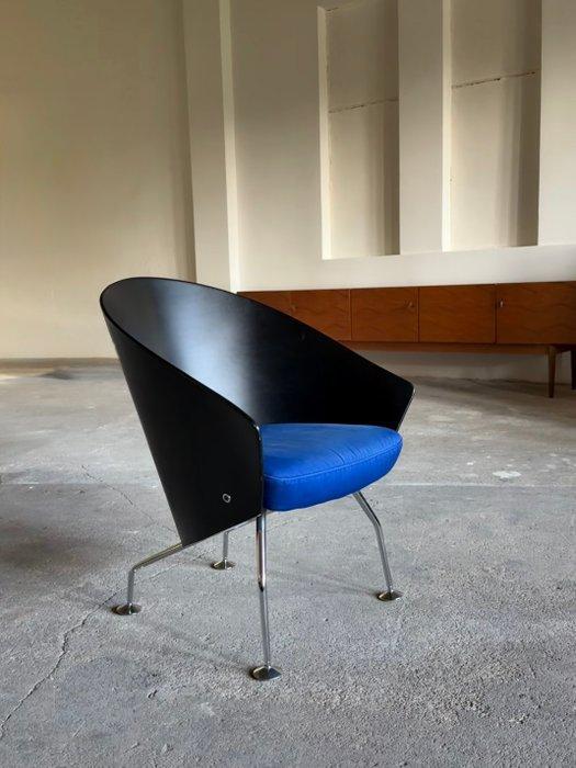 Interprofil - Jorgen Kastholm - Fauteuil - Staal, Textiel,, Antiek en Kunst, Antiek | Meubels | Stoelen en Sofa's