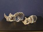 Swarovski - Beeldje - Neushoorn groot en klein - Box +