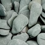 NIEUW - Flat pebbles groen 30/60 1000 kg, Jardin & Terrasse, Gravier, Rochers & Caillasse, Verzenden