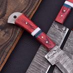 Keukenmes - Chefs knife - Gevouwen staal, pakka hout -