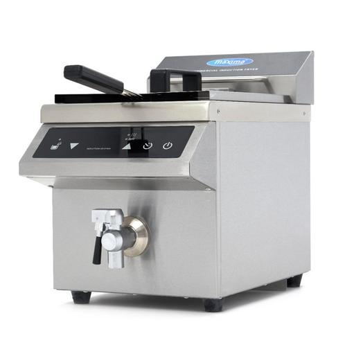 Frituurpan - 8 L - 1 Mand - Inductie - met Tapkraan, Elektronische apparatuur, Frituurpannen, Nieuw, 4 liter of meer, Verzenden