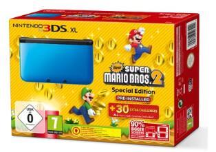 Nintendo 3DS XL - Blue/Black - New Super Mario Bros 2, Games en Spelcomputers, Spelcomputers | Nintendo 2DS en 3DS, Verzenden