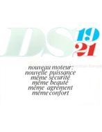 1966 CITROEN DS 19 / 21 BROCHURE FRANS, Boeken, Ophalen of Verzenden, Nieuw