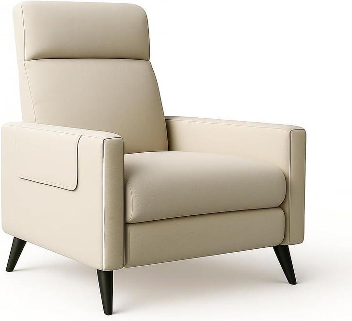 Fauteuil met armleuning - Relaxfauteuil - Relaxstoel - Beige, Huis en Inrichting, Overige Huis en Inrichting, Verzenden