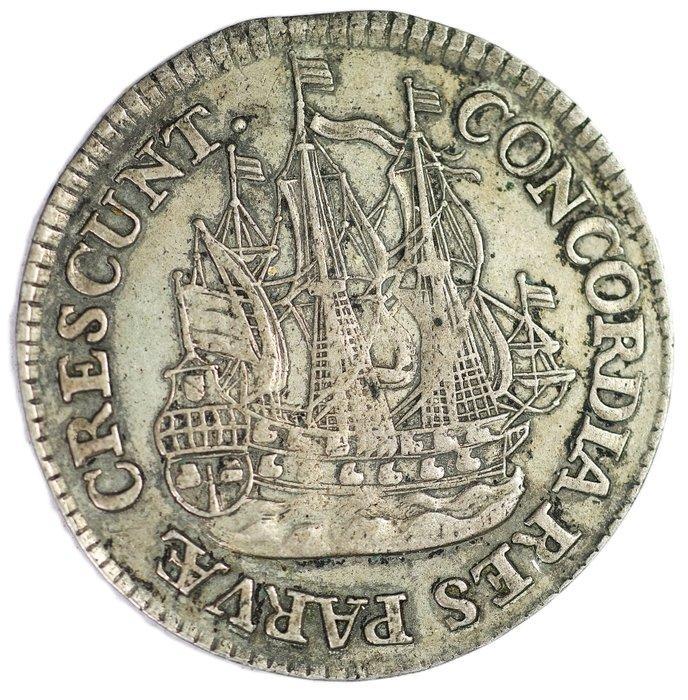 Pays-Bas, Utrecht Scheepjesschelling - 6 Stuiver / 1764 -, Postzegels en Munten, Munten | Nederland