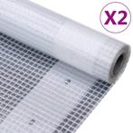 vidaXL Dekzeilen 2 st Leno 260 g/m² 3x5 m wit, Verzenden, Nieuw