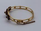 Armband - 14 karaat Geel goud - Granaten en parels, Handtassen en Accessoires, Armbanden, Nieuw