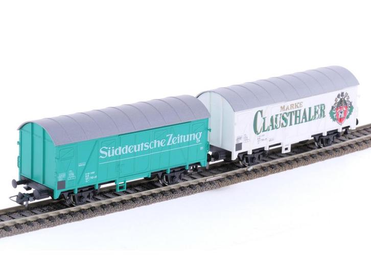 Schaal H0 Roco 48057 en 48096 set van 2 goederen wagens v..., Hobby en Vrije tijd, Modeltreinen | H0, Gelijkstroom, Analoog, Gebruikt