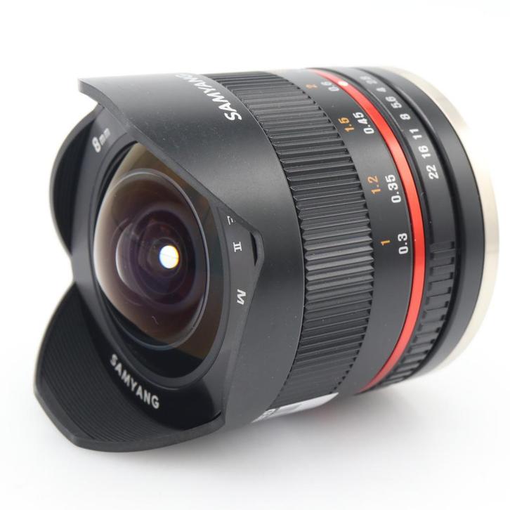 Samyang 8mm f/2.8 Fisheye II Canon EF-M | Tweedehands, Audio, Tv en Foto, Foto | Lenzen en Objectieven, Zo goed als nieuw, Verzenden