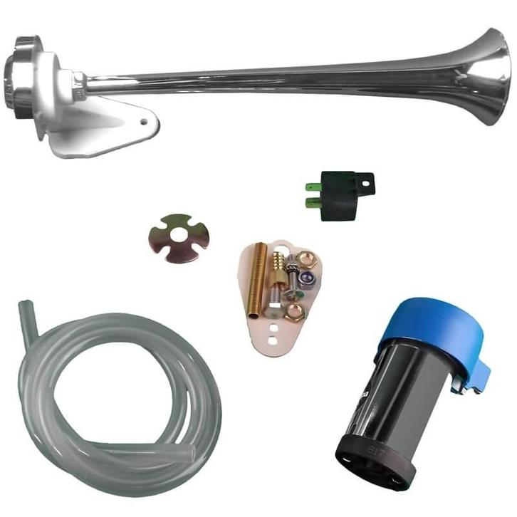 Scheepshoorn met Compressor 12V 108Db 326Hz 39cm, Watersport en Boten, Bootonderdelen, Nieuw, Ophalen of Verzenden