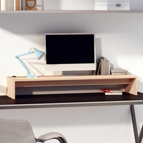vidaXL Monitorstandaard 100x27x15 cm massief grenenhout, Computers en Software, Overige Computers en Software, Nieuw, Verzenden