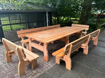 ACTIE (10 % korting) Douglas Houten Tuintafel / tuinbank beschikbaar voor biedingen