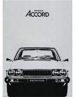 1976 HONDA ACCORD BROCHURE NEDERLANDS, Livres, Autos | Brochures & Magazines