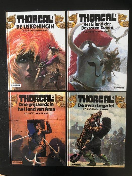 Thorgal 1 t/m 4 - Thorgal - 4 Comic - Eerste druk/1989, Boeken, Stripverhalen