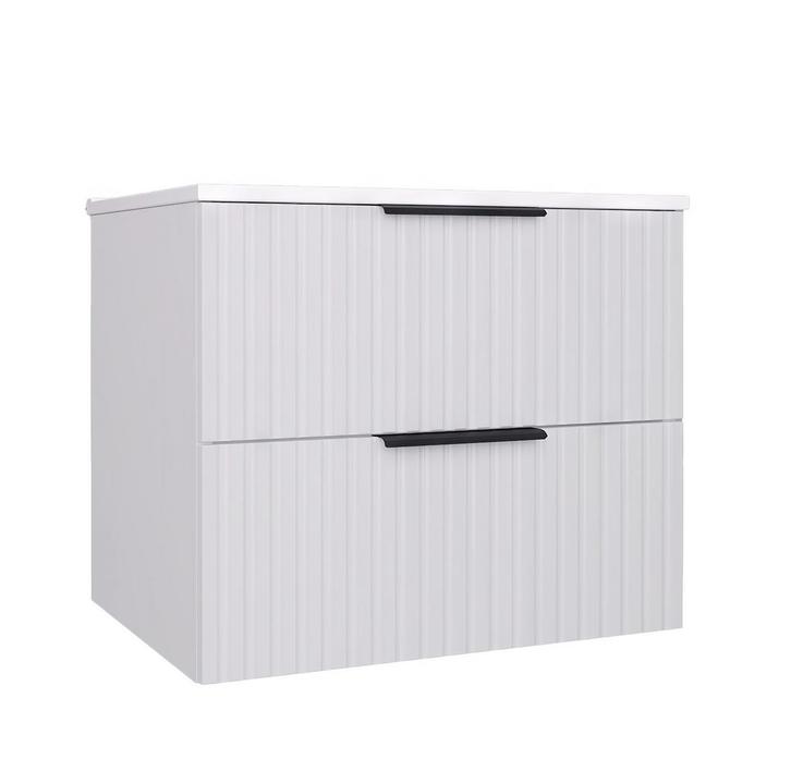 Badplaats Badkamermeubel Set Delta 60 cm - Wit - Badmeubel, Huis en Inrichting, Badkamer | Badkamermeubels, Nieuw, Verzenden