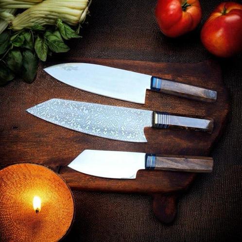 Hand Forged in Fire with Old white Steel , Unique Look, Antiek en Kunst, Antiek | Keukengerei