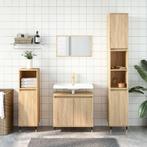 vidaXL Badkamerkast 58x33x60 cm bewerkt hout sonoma, Huis en Inrichting, Badkamer | Badkamermeubels, Verzenden, Nieuw