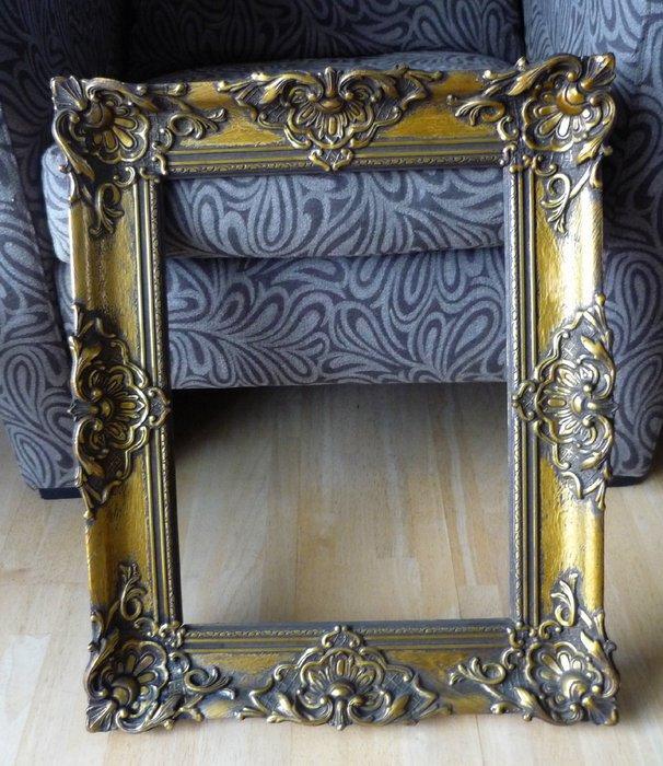 Lijst - Hout, Verguld - schilderij lijst verguld, Antiek en Kunst, Curiosa en Brocante