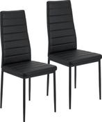 2dekans | Moderne Eetkamerstoel Loja - 2-Delig - Zwart -, Huis en Inrichting, Stoelen, Ophalen of Verzenden, Nieuw