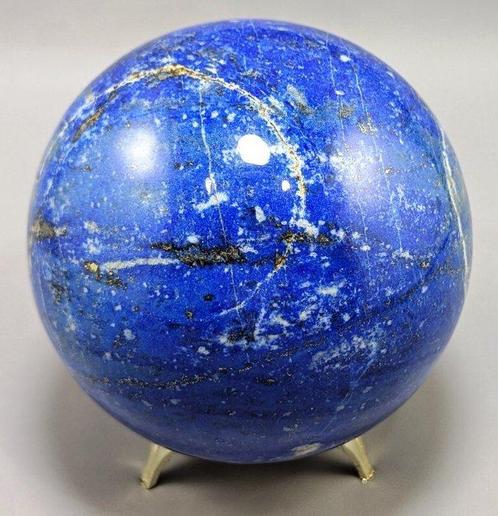 Top Lapis Lazuli avec Pyrite Dorée Sphère en pierre, Verzamelen, Dierenverzamelingen