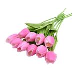 Kunst Boeket - Tulpen Zijden Bloemen Tulp Luxe Boeketten, Huis en Inrichting, Woonaccessoires | Kunstplanten en Kunstbloemen, Verzenden