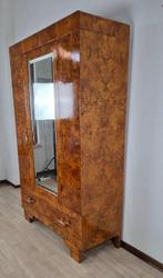 Armadio Art Déco Cubista - Kleerkast - Berkenschors - Brons