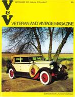 1973 VETERAN AND VINTAGE MAGAZINE 1 ENGELS, Boeken, Auto's | Folders en Tijdschriften, Ophalen of Verzenden, Nieuw