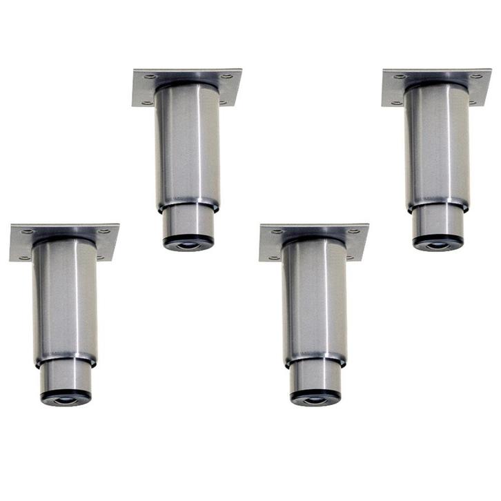 Kit van 4 regelbare poten in RVS voor kasten, Zakelijke goederen, Horeca | Keukenapparatuur, Koelen en Vriezen, Verzenden