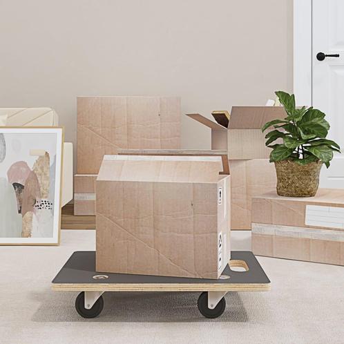 vidaXL Meubelhondjes 2 st rechthoekig 250 kg 60x40x11,5 cm, Zakelijke goederen, Stock en Retail | Verpakking en Verzending, Verzenden