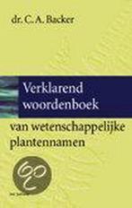 VERKLAREND WOORDENBOEK WET PLANTENNAMEN 9789025495350, Boeken, Verzenden, Gelezen, C.A. Backer