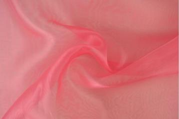 15 meter organza stof - Fuchsia, Verzenden