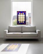 Art Deco Glas-in-loodraam - Presumably from a Church in, Antiek en Kunst