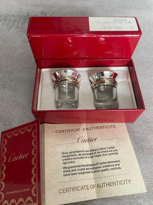 Cartier - Zout- en pepervaatjes (2) - zilver. 925 sterling -, Antiek en Kunst, Antiek | Zilver en Goud