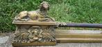 Openhaard accessoire - Verguld brons - Bronzen reling voor, Antiek en Kunst