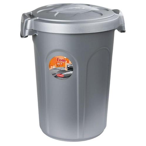 Voederton tom, 16kg, 46 l, - 44,5x40x61cm, grijs - kerbl, Dieren en Toebehoren, Overige Dieren-accessoires, Nieuw