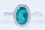 Zonder Minimumprijs - Ring Platina - 1.59ct. tw. Smaragd -, Nieuw