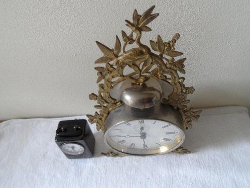 Wekkers (2) - Antiek Messing, brons, zink, ijzer, emaille,, Antiek en Kunst, Antiek | Klokken