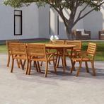 vidaXL Tuintafel 200x90x75 cm massief acaciahout, Tuin en Terras, Verzenden, Nieuw