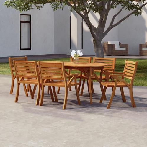 vidaXL Tuintafel 200x90x75 cm massief acaciahout, Tuin en Terras, Tuintafels, Nieuw, Verzenden