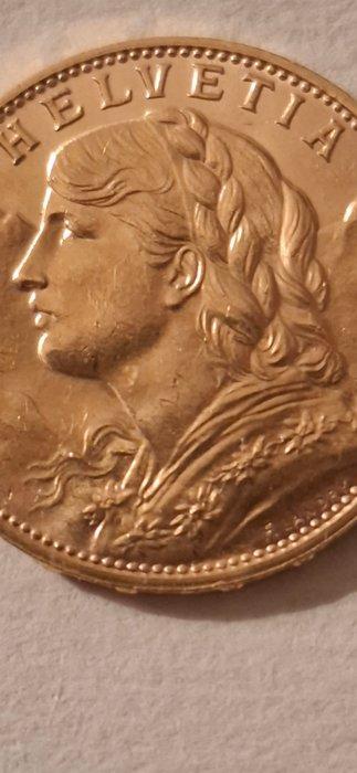 Zwitserland. 20 Franken 1925, Postzegels en Munten, Munten | Europa | Niet-Euromunten