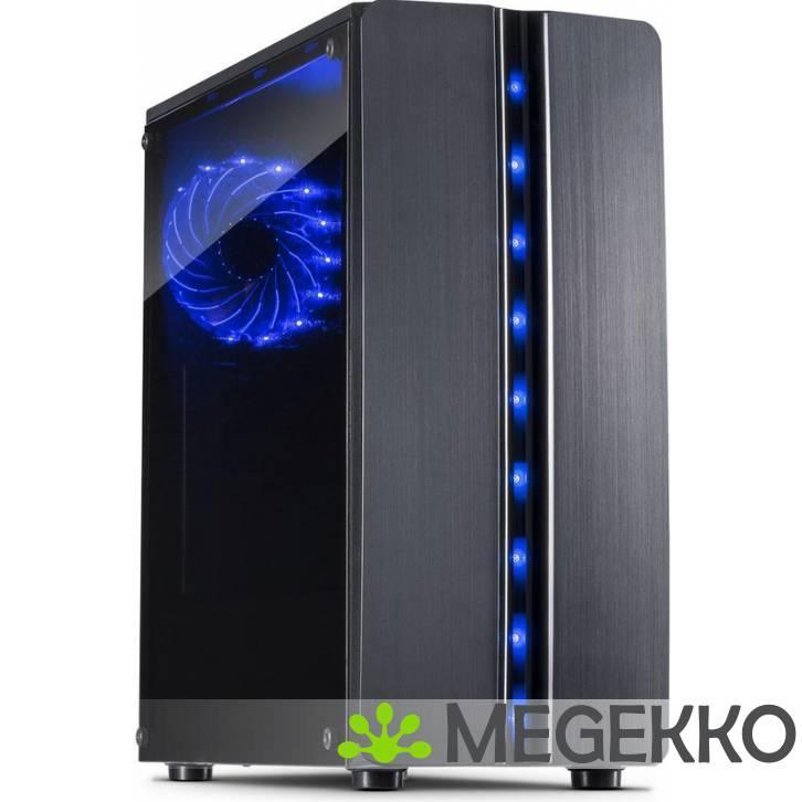 Inter-Tech 88881309 computerbehuizing Zwart, Computers en Software, Computerbehuizingen, Nieuw, Verzenden