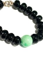 Onyx - Argent - Bracelet, Antiquités & Art