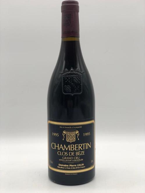 1 x 75cl Chambertin Clos de Bèze Grand Cru Pierre Gelin 199, Collections, Vins, Enlèvement ou Envoi