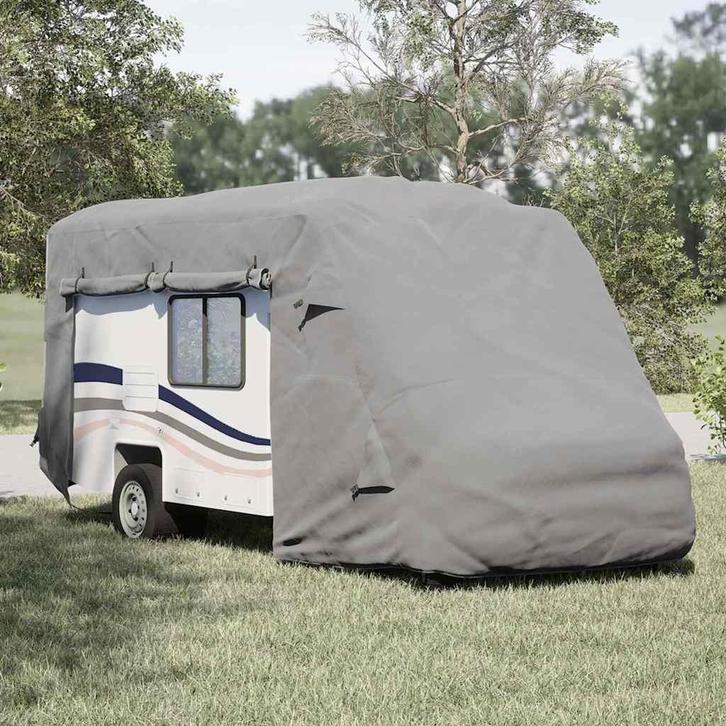 vidaXL Camperhoezen 570x235x275 cm vliesvlies grijs, Auto diversen, Auto-accessoires, Nieuw, Verzenden